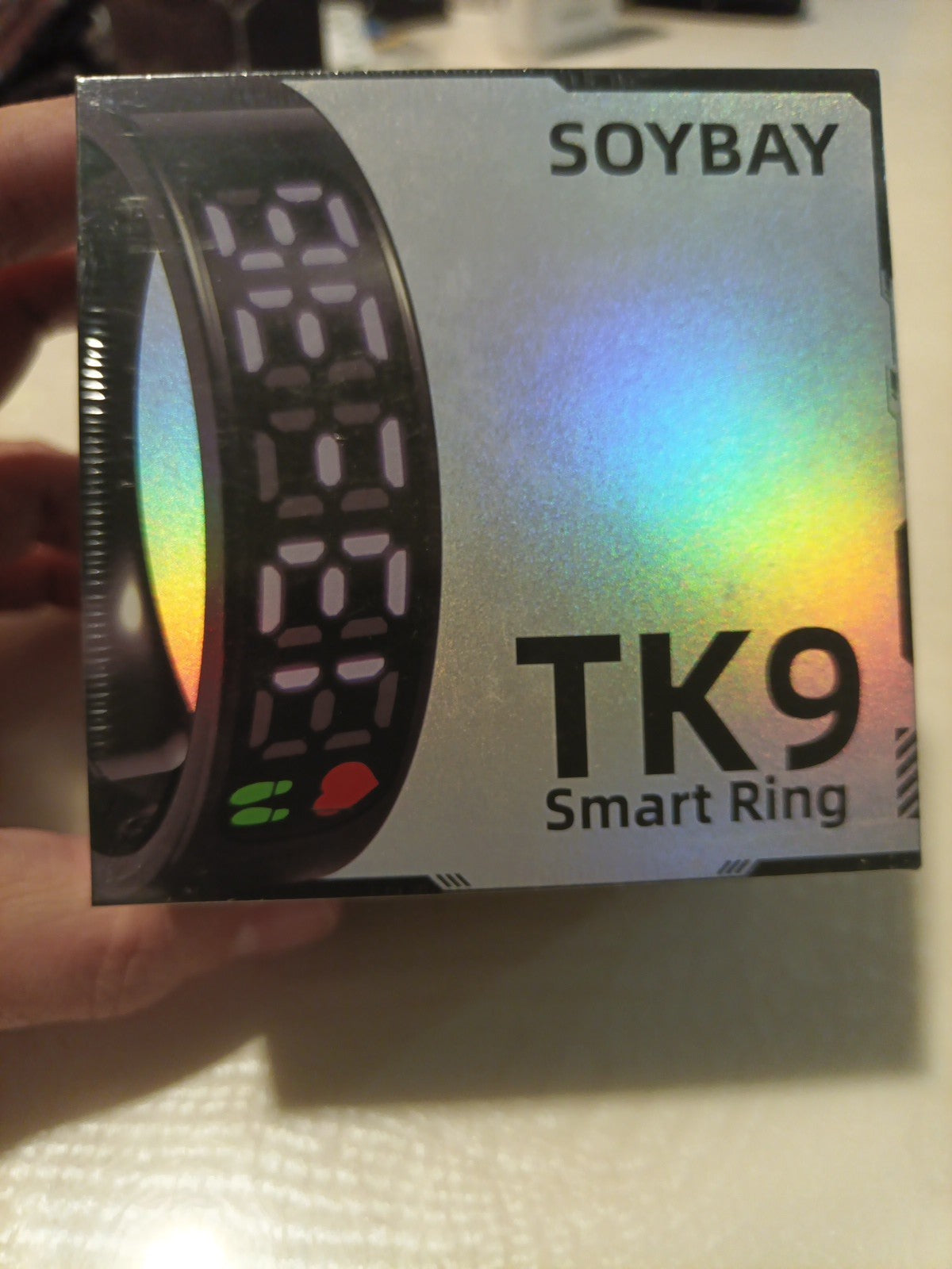 Tk9 Smart Ring Size 10 Mobile Magnetic Charging Box Android ios Waterproof NIB0