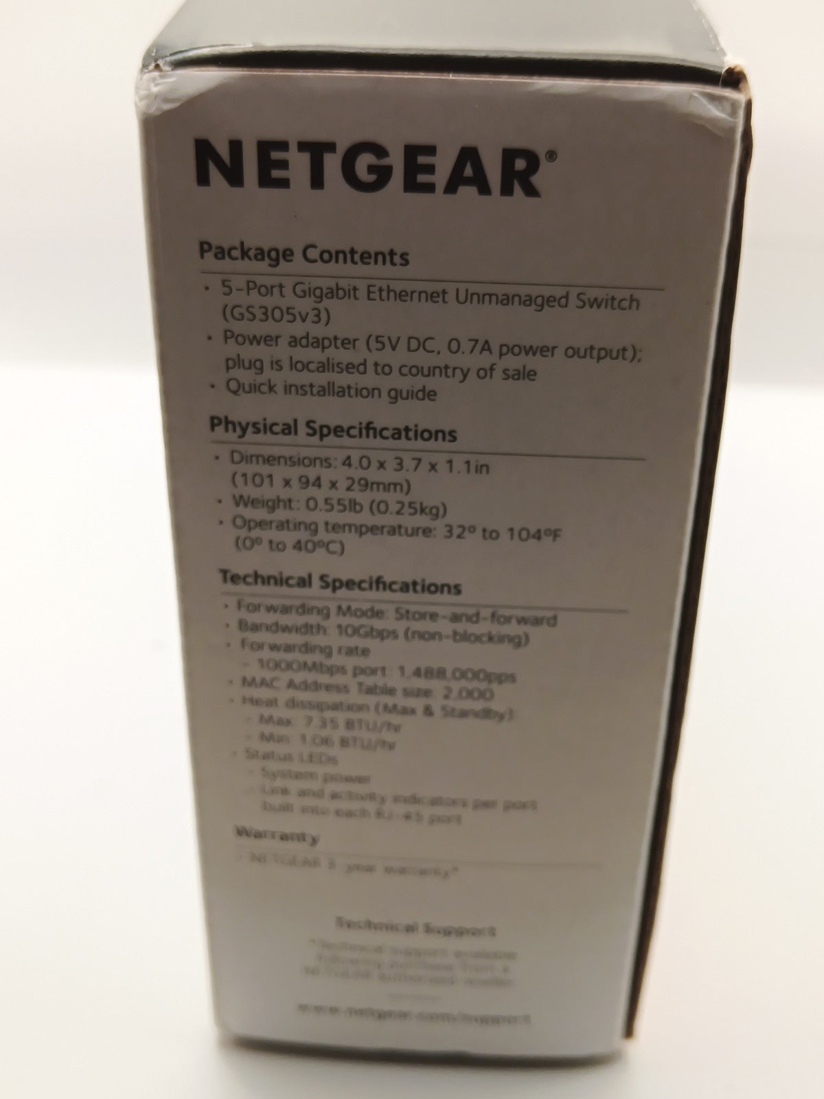 NETGEAR GS305300PAS 5 Port Gigabit Ethernet Unmanaged Switch6