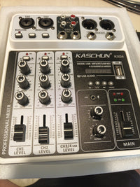 Professional DJ audio mixer, 4-channel DJ mixer, Bluetooth sound mixer, suppo...5