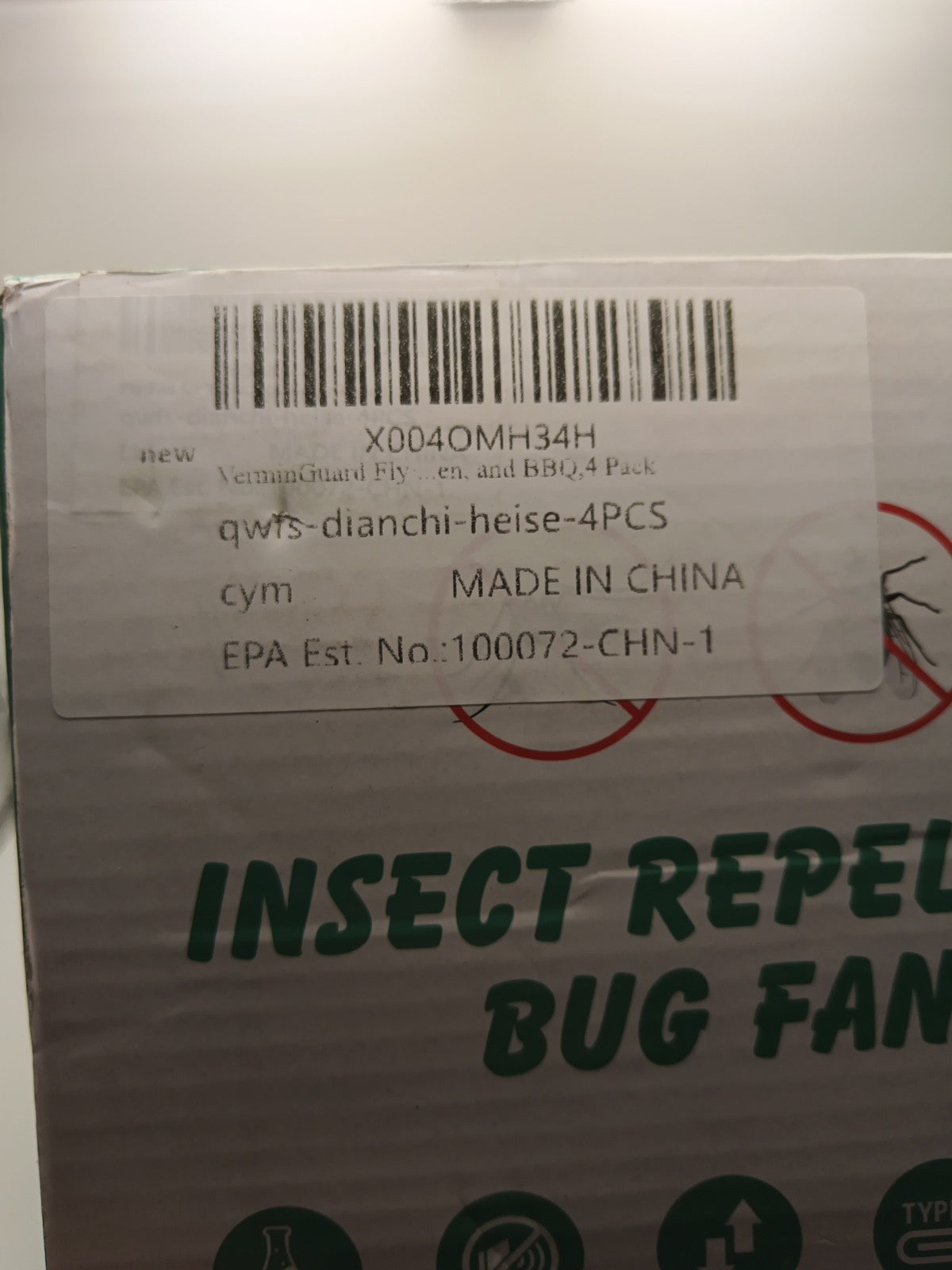 4PCS Bug Fly Repellent Fans for Tables with Holographic Blades and Hanging Hook2