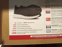 Man's Shoes Reebok Work Fusion Flexweave Cage Composite Toe, Black/White Size 9W2