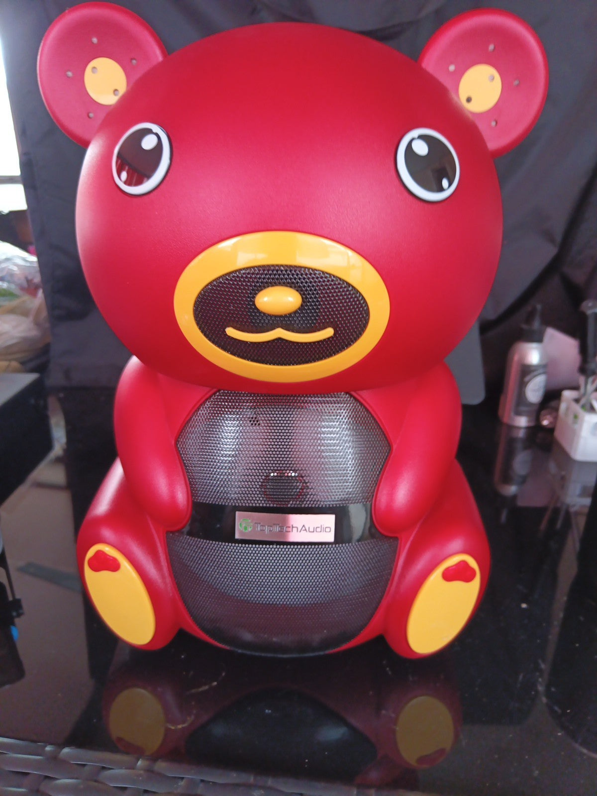 Teddy Bear 1500 Watts Portable Bluetooth Multimedia Speaker with LED light Red9