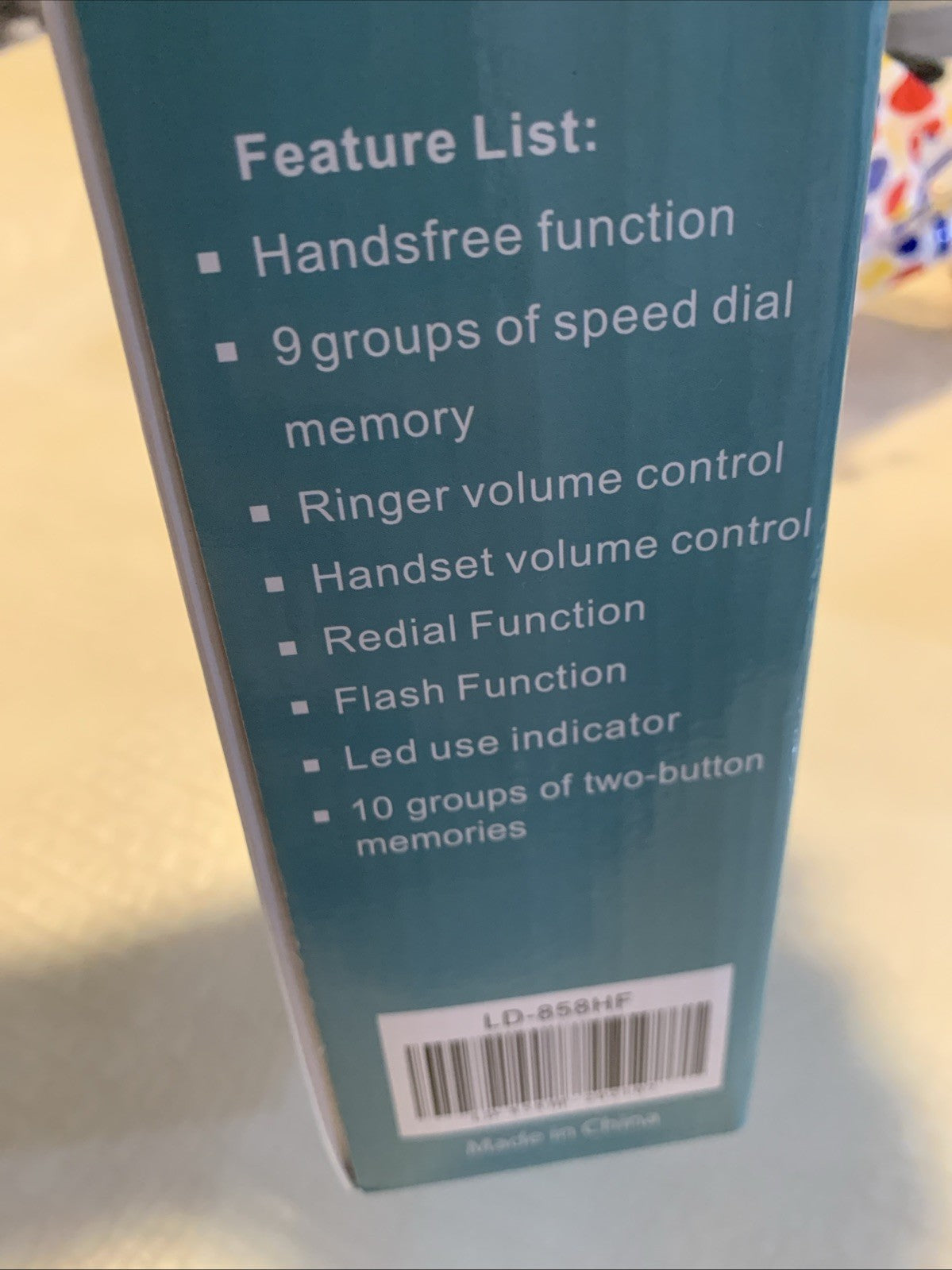 BIG BUTTON PHONE FOR SENIORS CORDED LANDLINE 9 SPEED DIAL Extra Load Ringer5