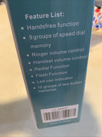 BIG BUTTON PHONE FOR SENIORS CORDED LANDLINE 9 SPEED DIAL Extra Load Ringer5