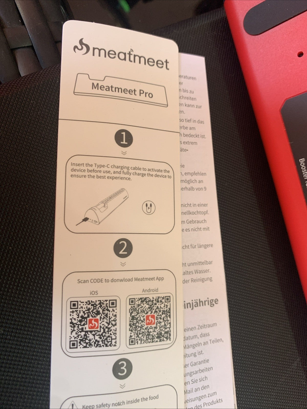 Meatmeet Pro Smart Bluetooth + WiFi Wireless True Meat Thermometer - New In Box3