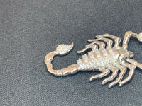 SCORPION CHARM | 3 CTW VVS D MOISSANITE Solid Sterling Silver 925. Weight .36 Oz3