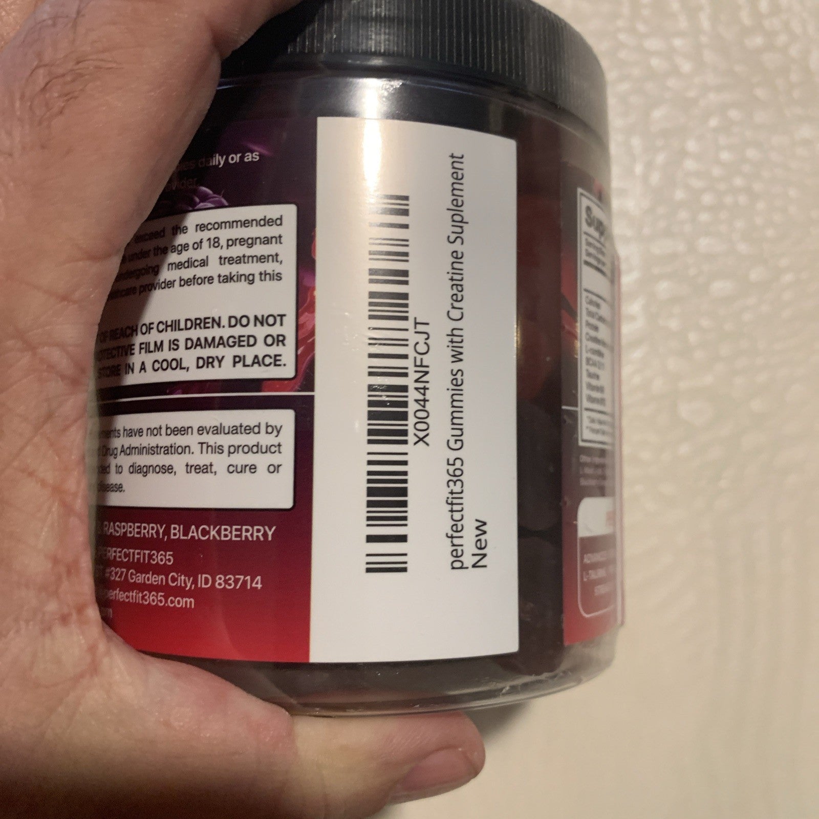 Creatine Monohydrate Berry Gummies Complex 8000mg w L-carnitine 120 Ct Exp 1/272