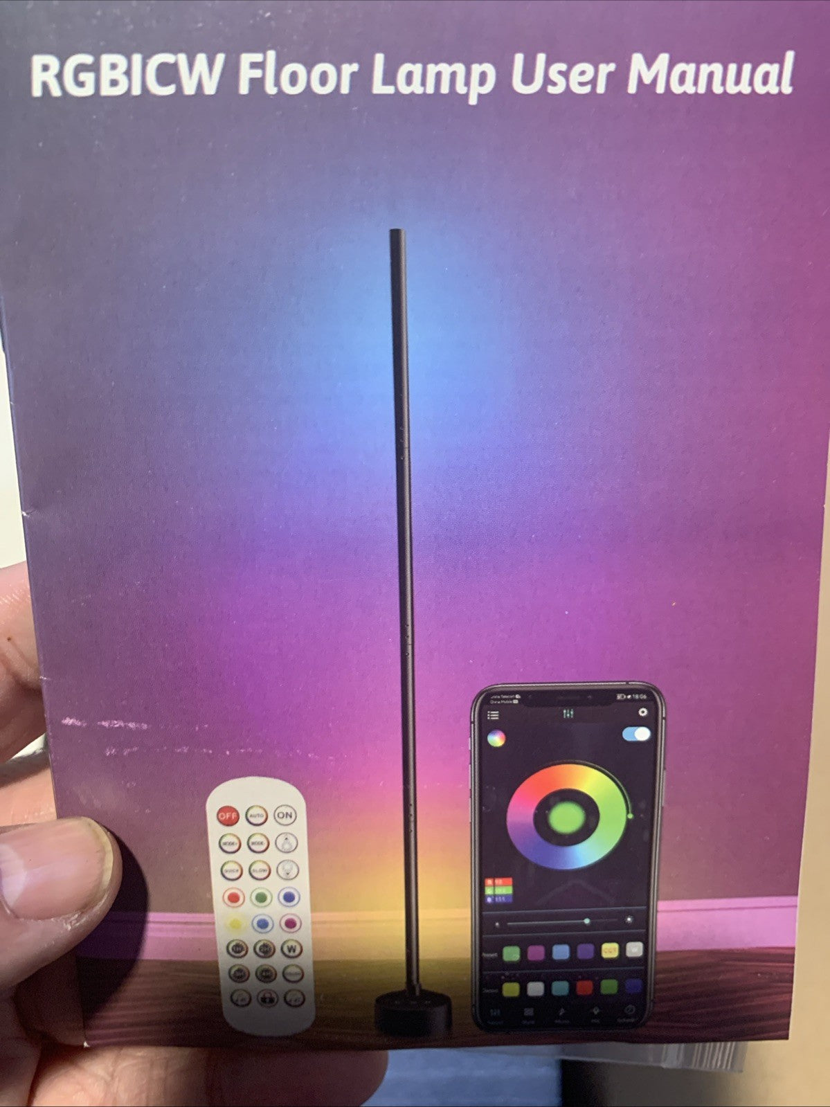 RGBICW Smart RGB Led Corner Floor Lamp4