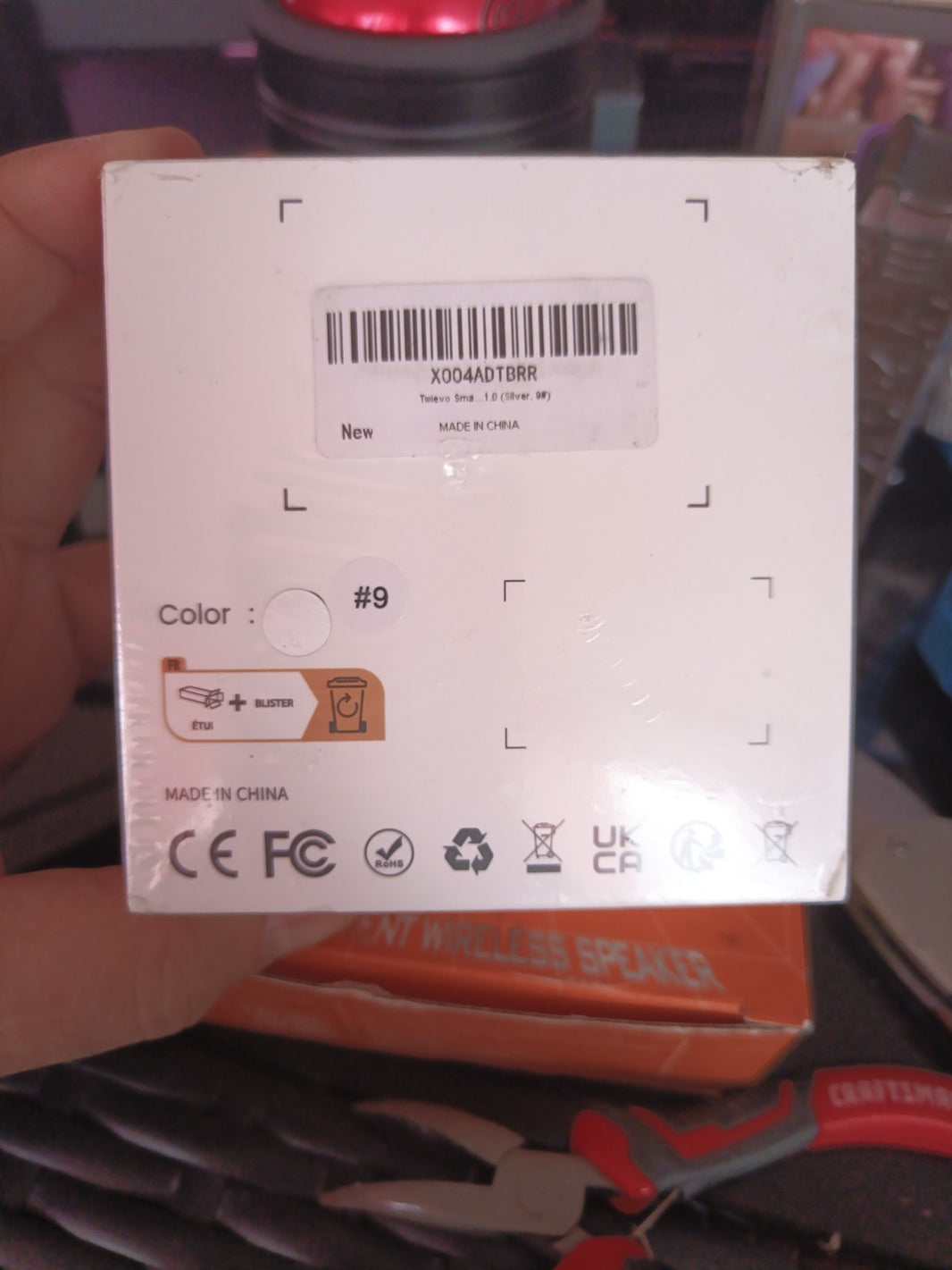 Smart Ring ECTRI Silver Ring NWT New In Box Charging Capsule & Cords Size 91