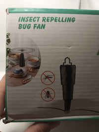 4PCS Bug Fly Repellent Fans for Tables with Holographic Blades and Hanging Hook3