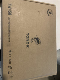 TONOR (TW450) Dual UHF Wireless Microphone-Grey0