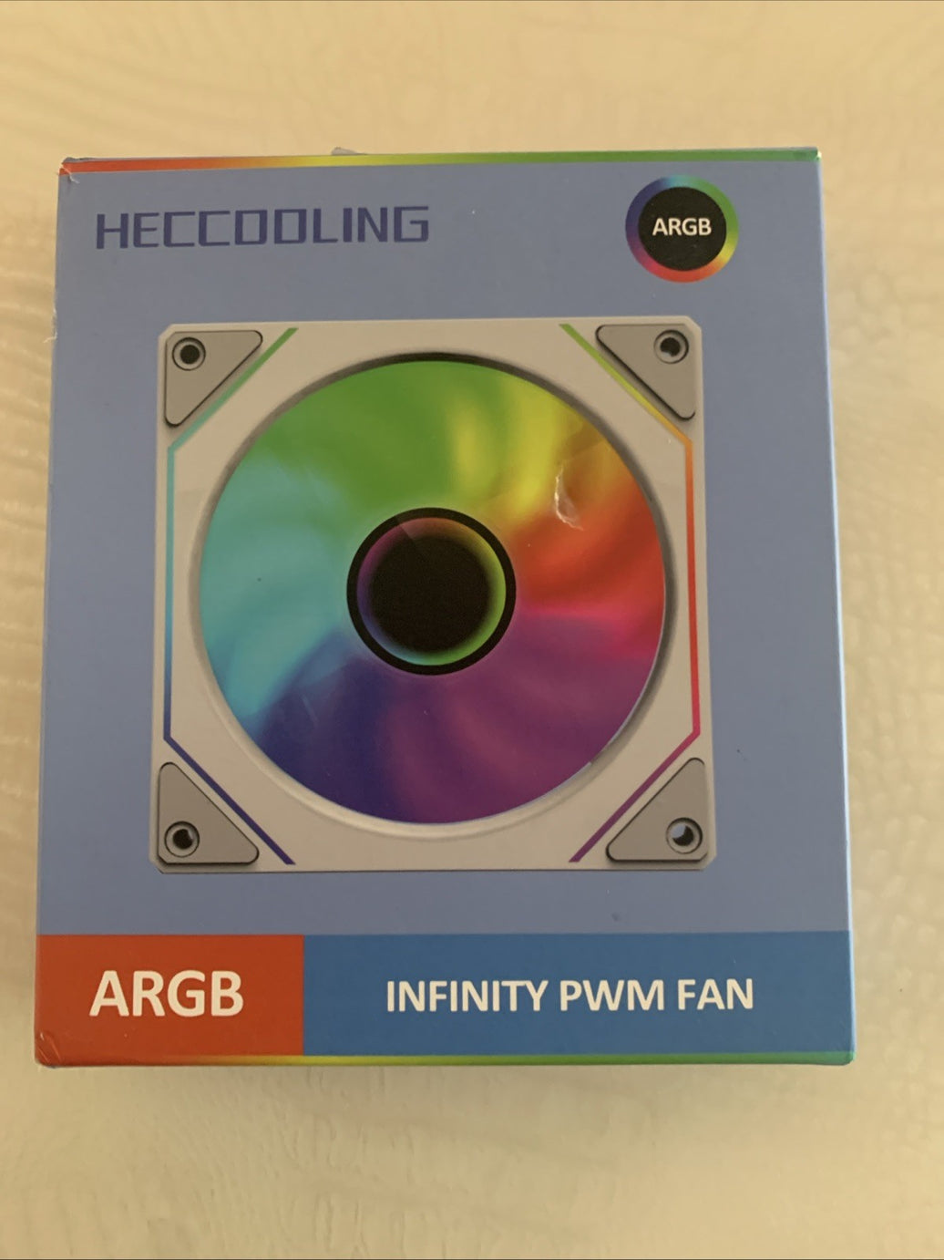 4 Pack Heccooling ARGB Infinity PWM Fan 120mm RB120 PC Silent Cooling Fan New0