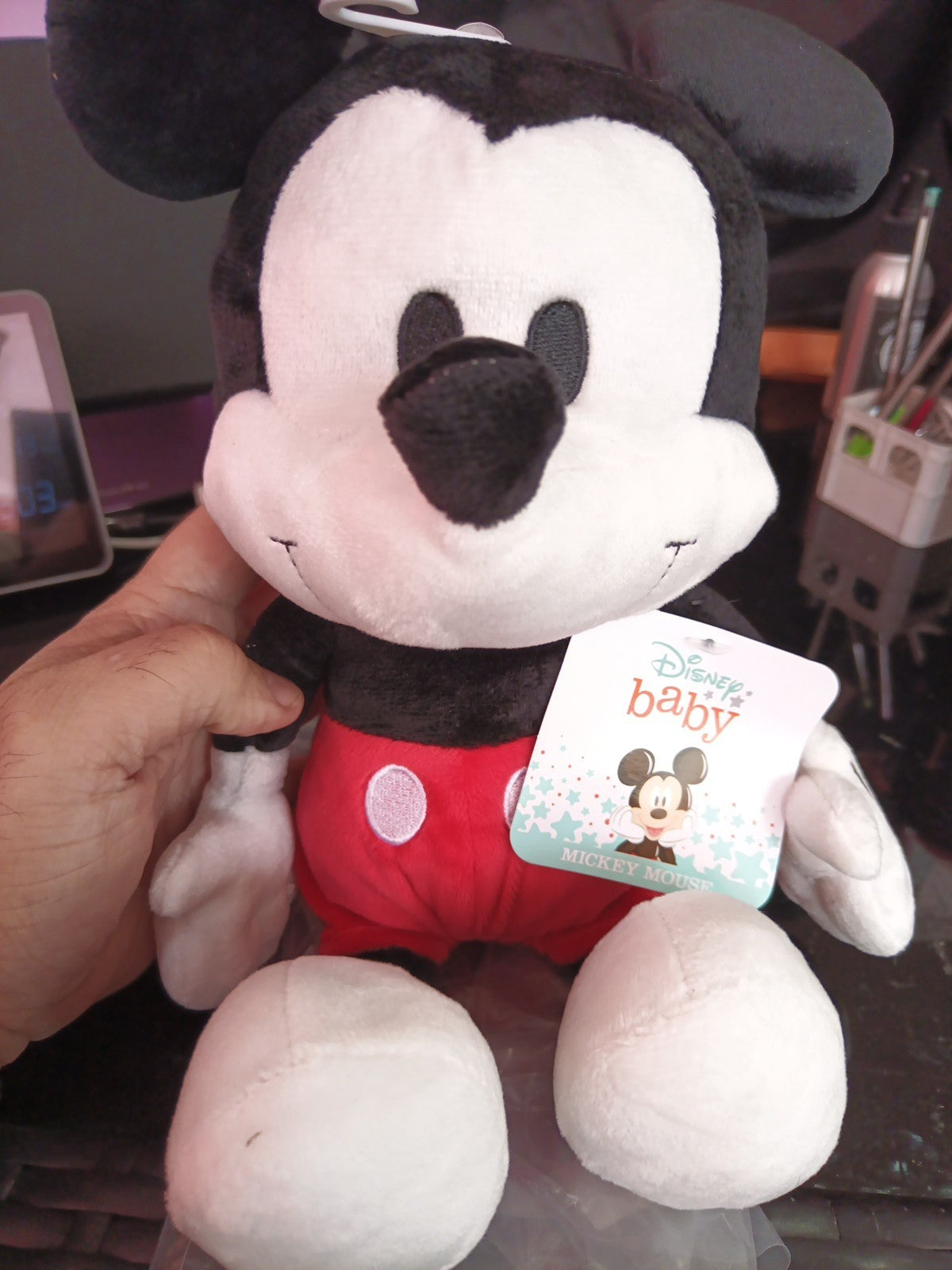 Disney Baby Mickey Mouse Plush Lambs & Ivy 13.5"0