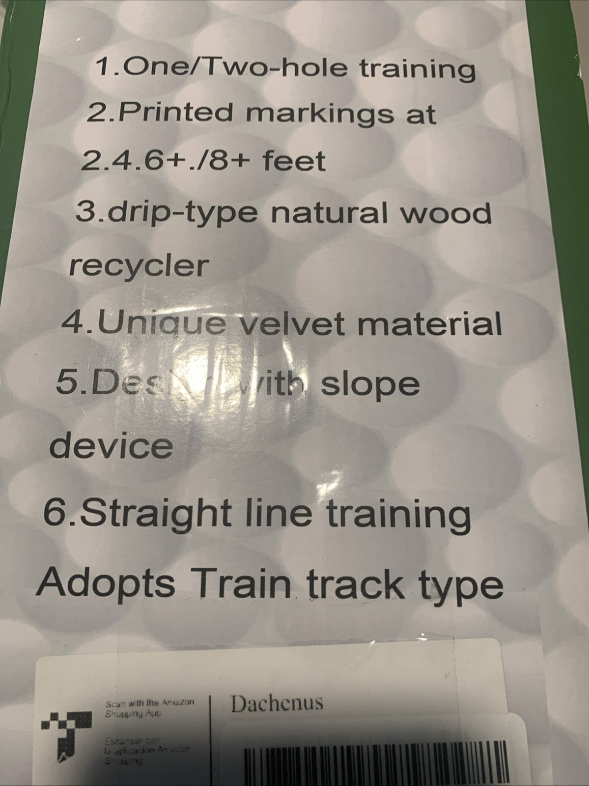 DACHENUS Perfect Putting Practice Pad with Auto ReturnGolf Putting Mat4