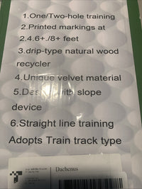 DACHENUS Perfect Putting Practice Pad with Auto ReturnGolf Putting Mat4