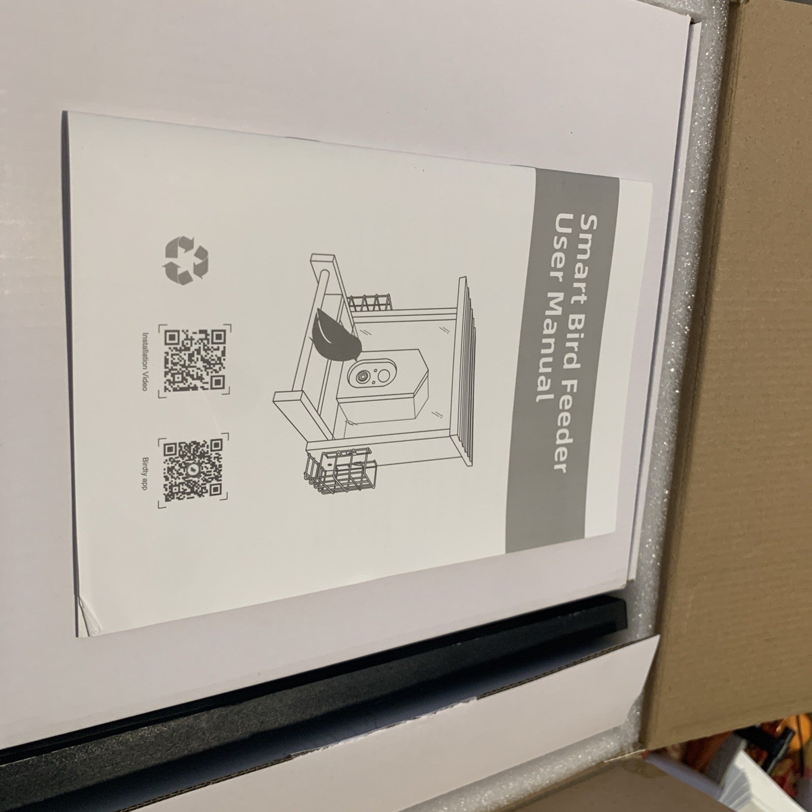 Solution4Patio Smart Bird Feeder AI Bird Identification. Ip65, Solar,  HD7