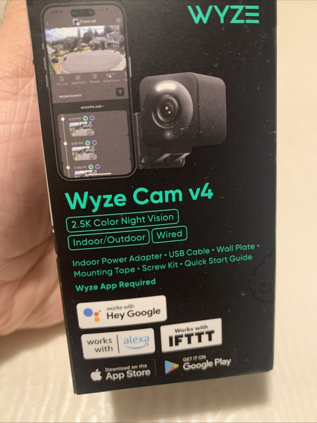 Wyze Cam v4, 2.5K WiFi Security Camera, Indoor/Outdoor Cameras for Home Security1