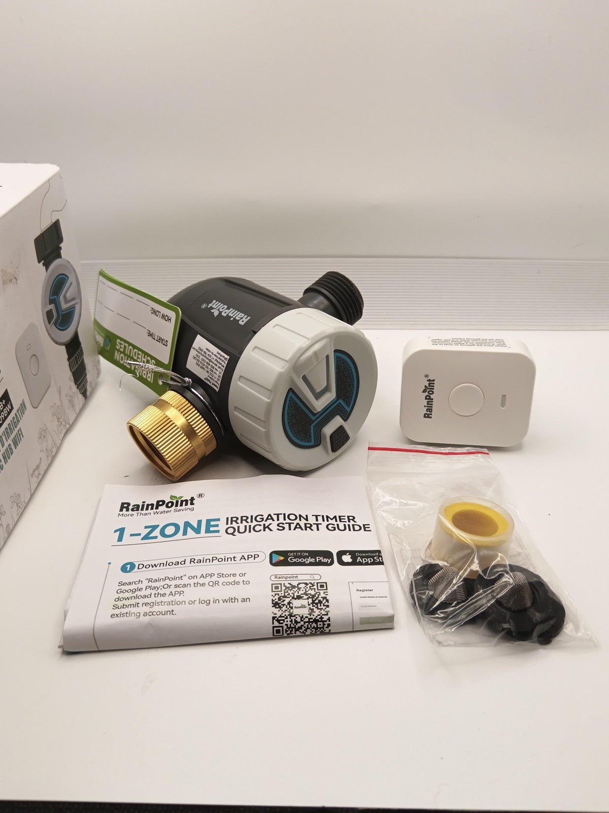 RAINPOINT Sprinkler Timer WiFi Water Timer, Smart Wireless Hose Faucet Timer ...4