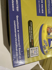 Swimming pool basketball hoop sat by hoop shark orange/blue NIB12