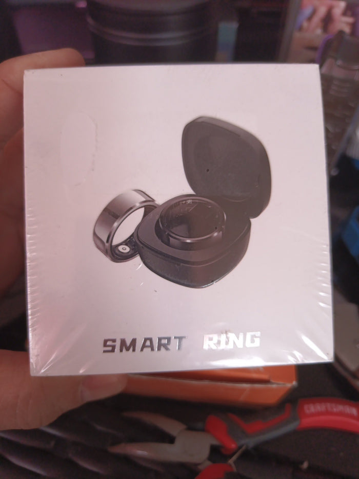 Smart Ring ECTRI Silver Ring NWT New In Box Charging Capsule & Cords Size 90