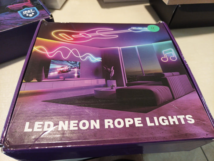 Flexible (2) 50Ft Led Neon Rope Lights,Control with App/Remote,Waterproof,0