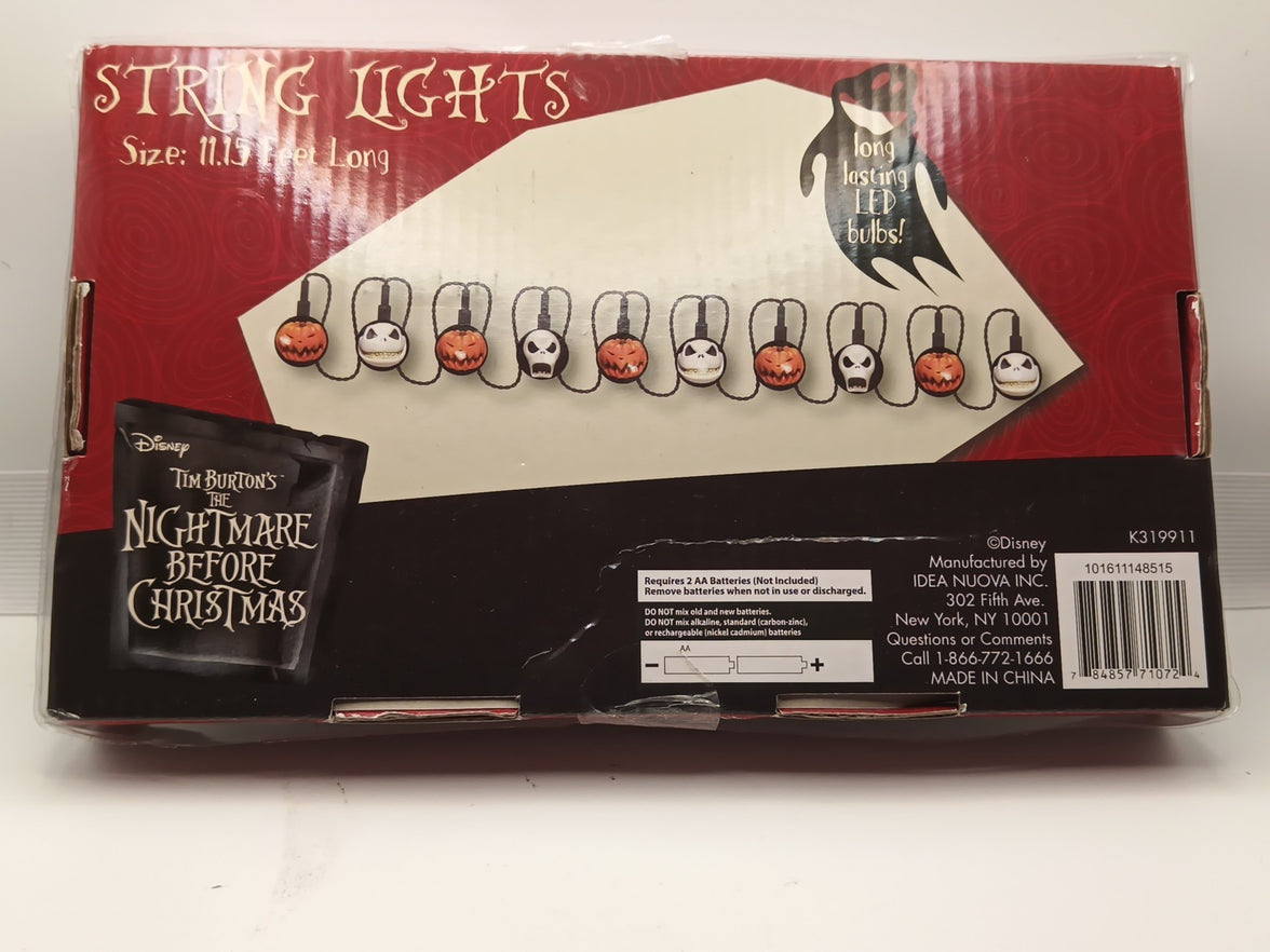 Disney Nightmare before Christmas Decorative Hanging String Lights, 10 Lights,117