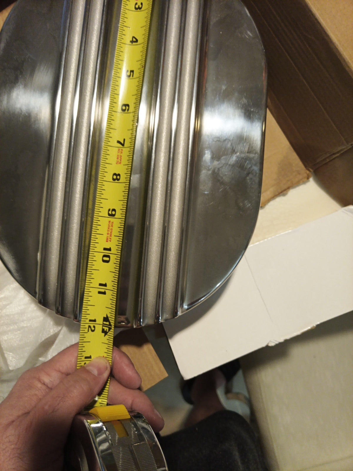 Air Cleaner 12 Inch Oval Half Finned Aluminium + Element Suit 4 Barrel Hot Rod10
