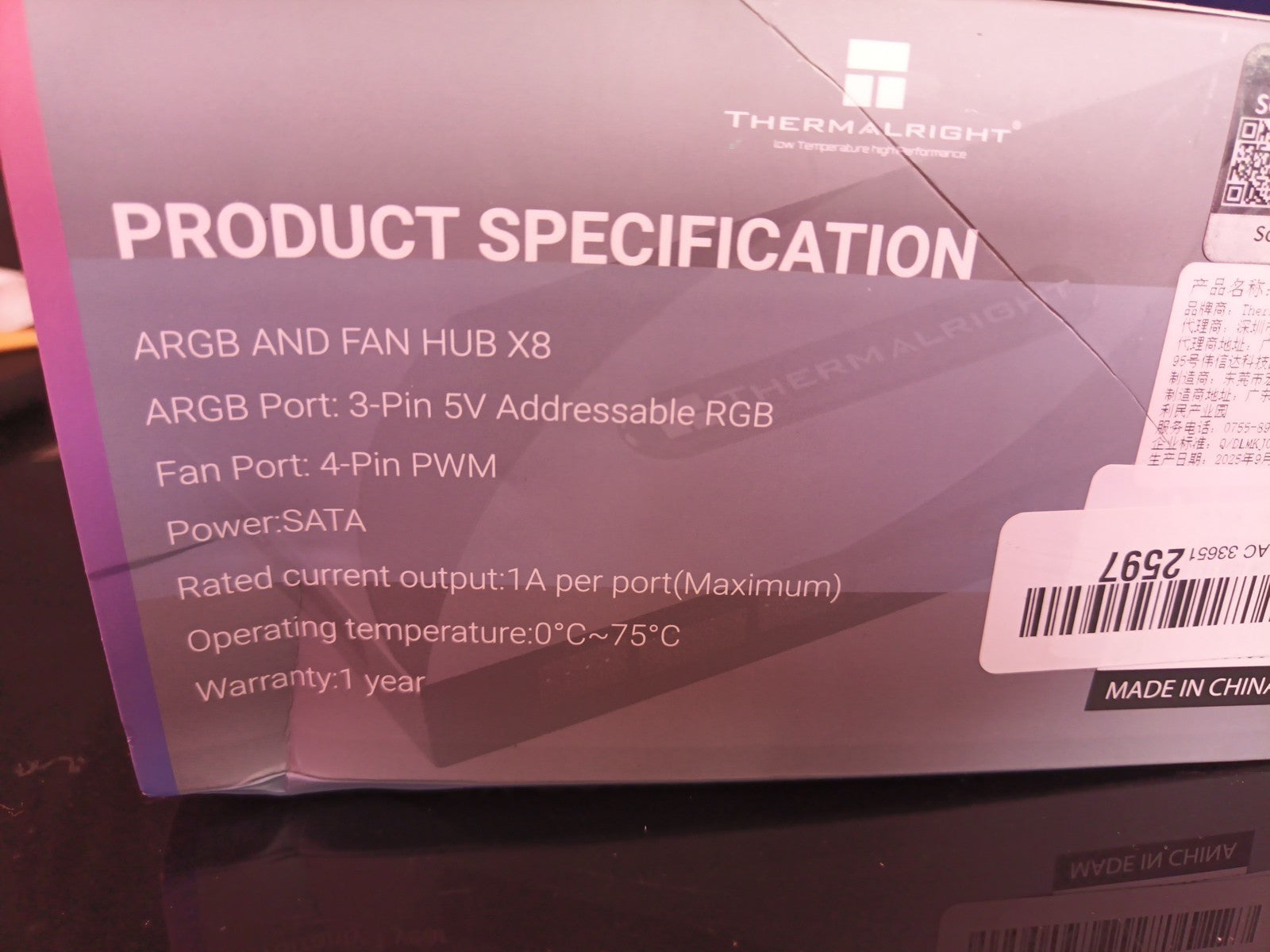 ARGB Fan HUB Controller Support 8 Groups of Fans, 8-Port 4 Pin PC Fan1