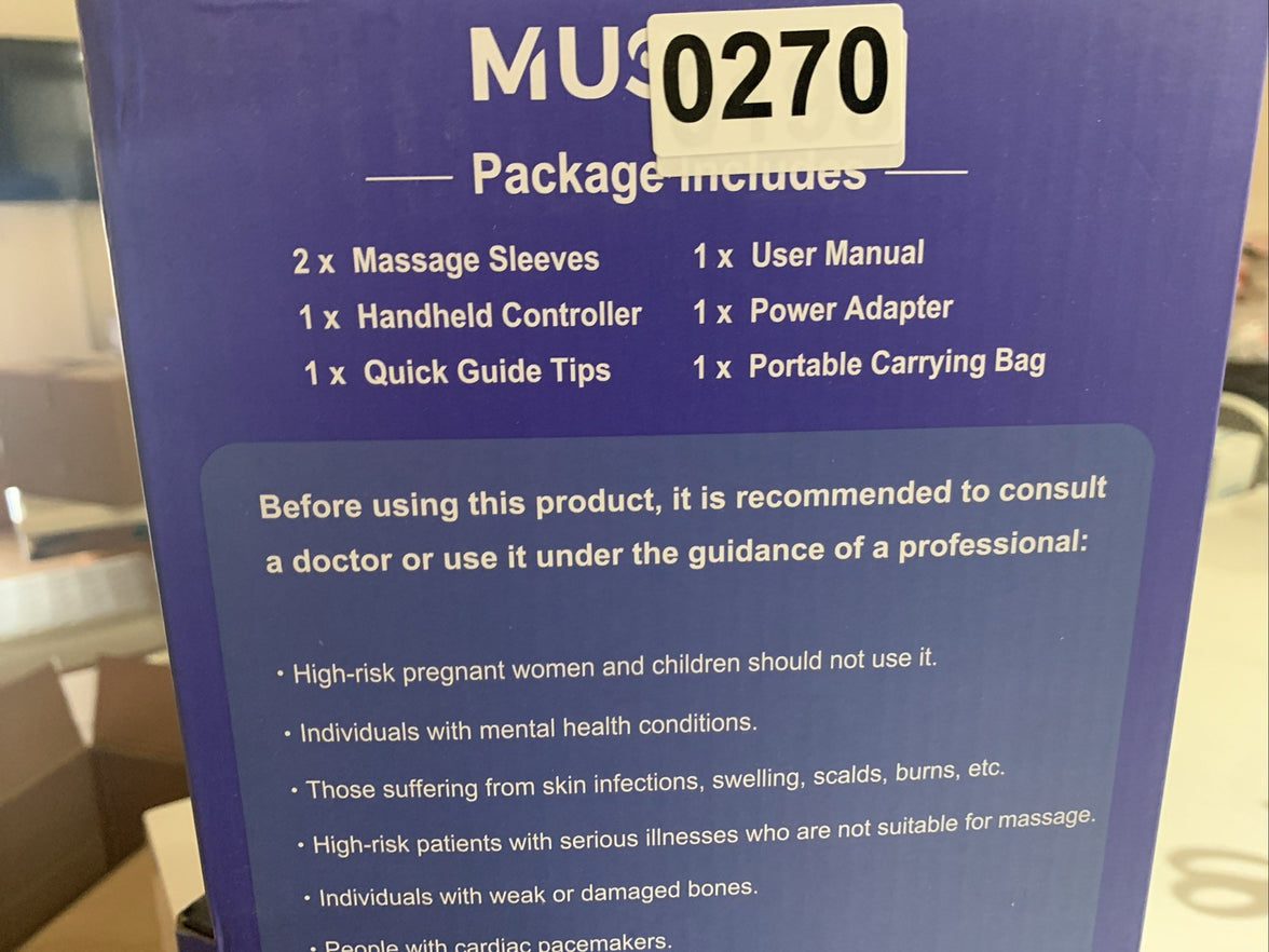 Brand New Musugy Air Compression Foot And Leg Recovery System FE-720482