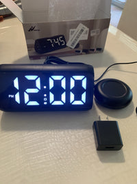 Alarm Clock With Vibrating Pad For Under Pillow, Multiple Color Lights Choices1