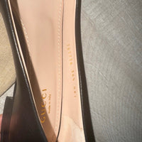 Gucci Black Leather Women's Shoes Ballerina Size 36.5 Erin Leather Horsebit3