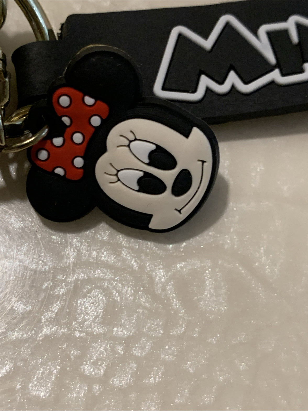 Pair Of Disney Mickey & Minnie Mouse Dale Bowser 3D Pendant Keychains Key Rings10