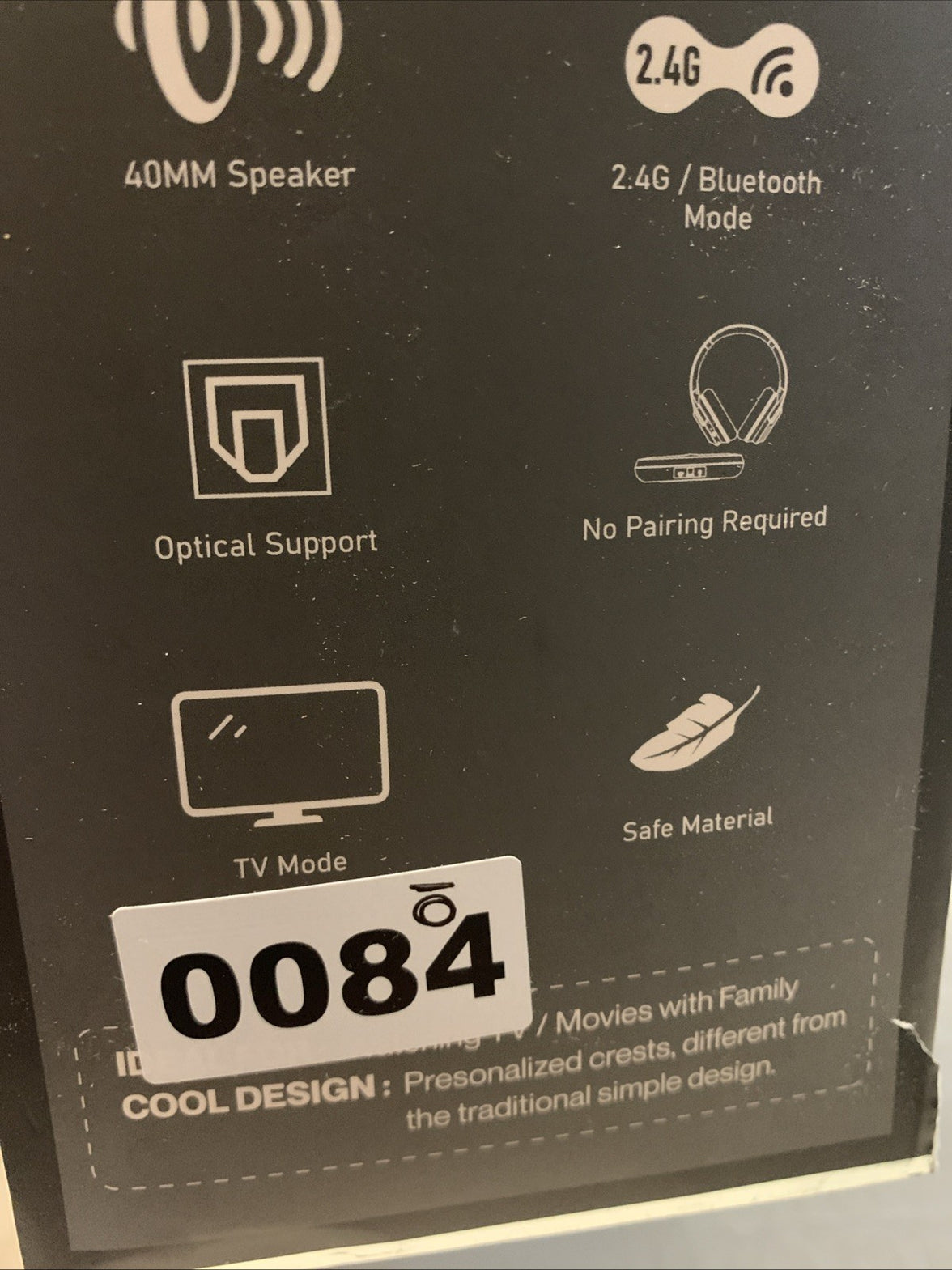 Gorsun TV3 Wireless TV Headphones Ensemble 2.4G Bluetooth Optical6