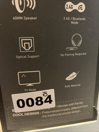 Gorsun TV3 Wireless TV Headphones Ensemble 2.4G Bluetooth Optical6