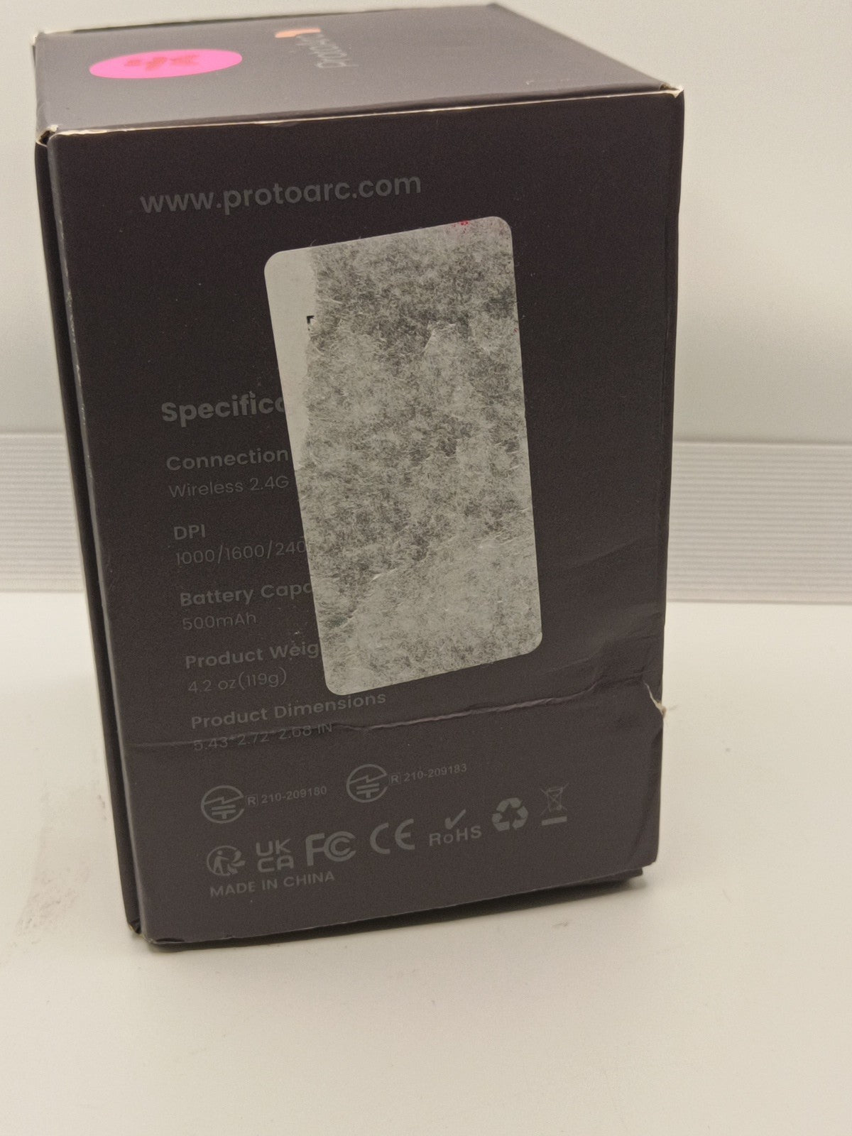 ProtoArc Ergonomic Computer Mouse, EM11 NL Bluetooth Rechargeable Wireless White1