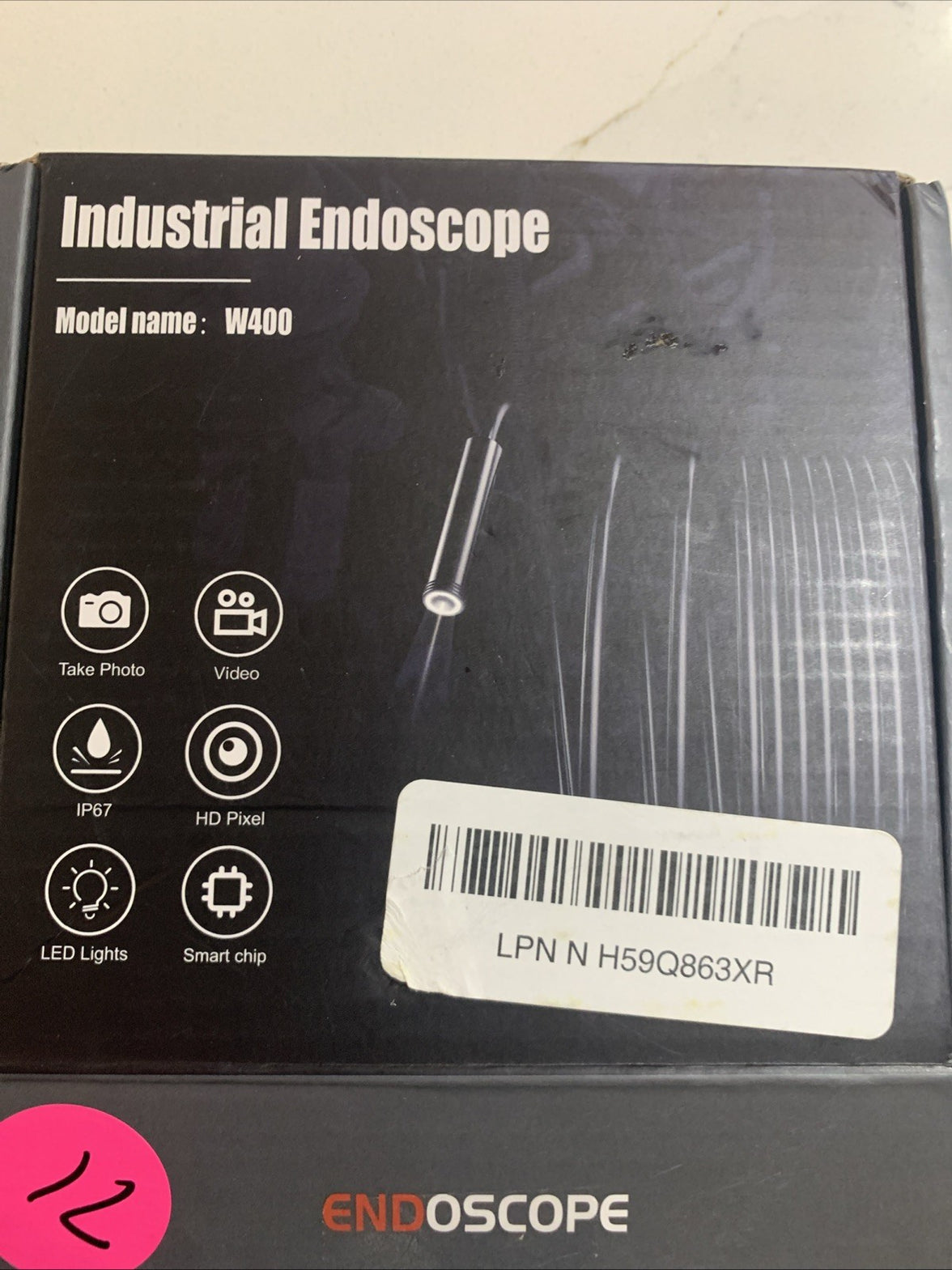 industrial endoscope borescope camera with light, 16.4 ft Length1