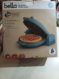 Flip-N-Store Belgian Waffle Maker, Evergood™ Ceramic Nonstick Coating, Surf Blue0