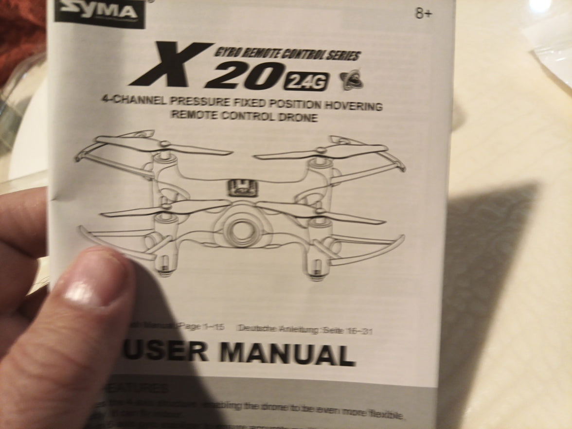NEW Syma X20 Pocket Drone 4 Channel Remote Control Quadcopter in Blue8