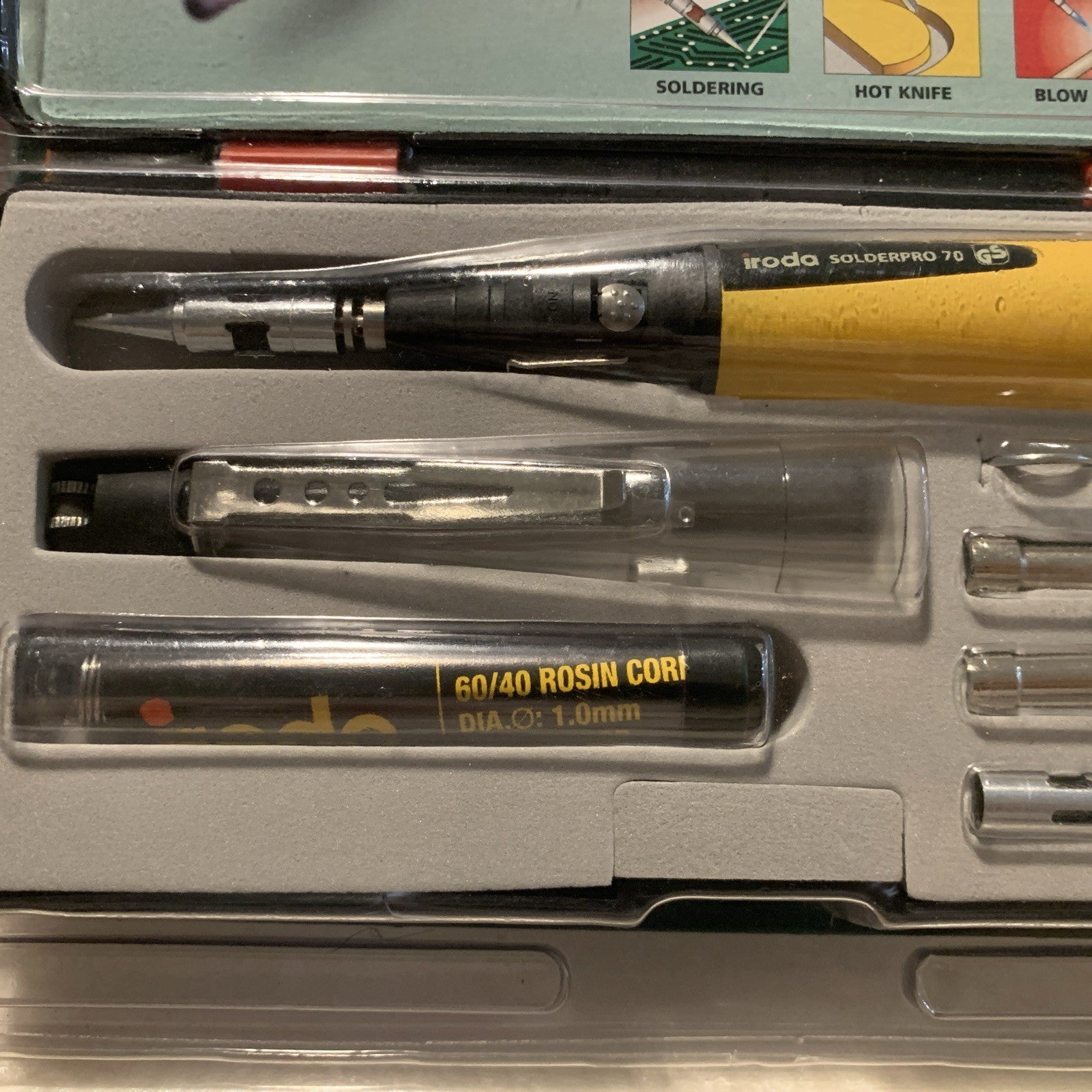 IRODA SolderPro 70K Cordless Butane Gas Soldering Iron 4-In-1 Kit 25-80W4