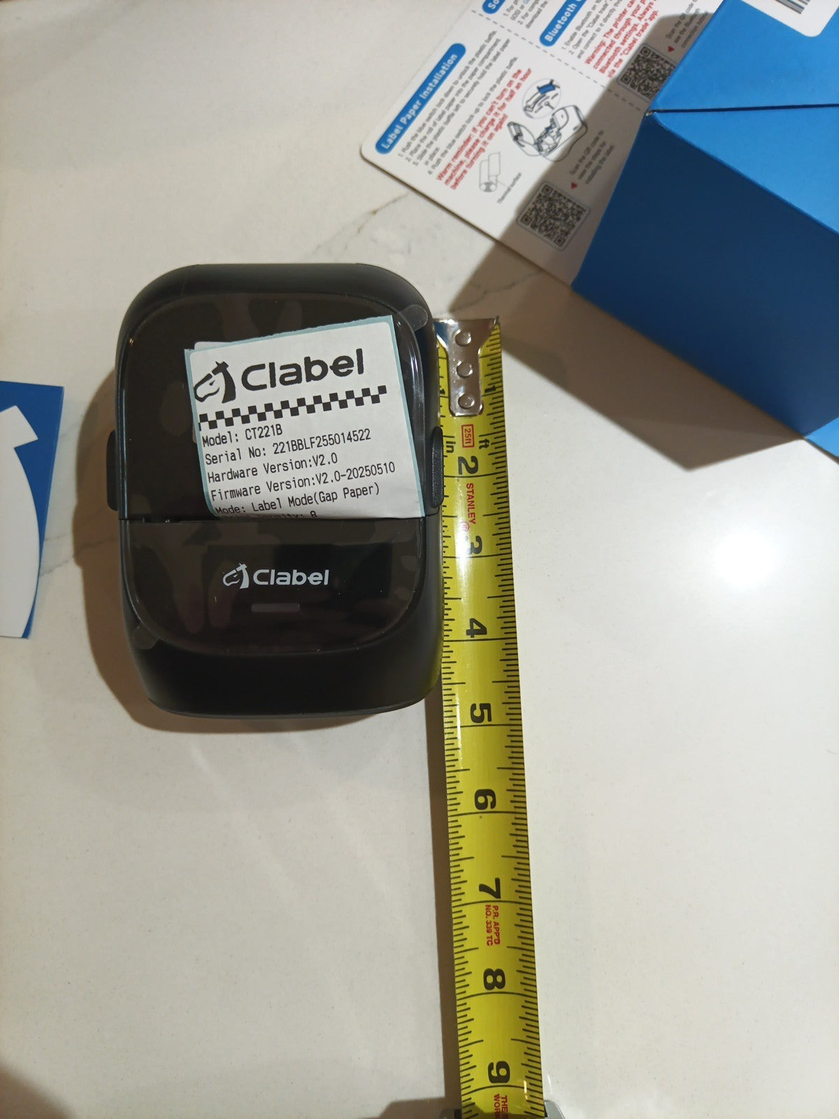 CLABEL Label Maker Machine with Tape: 221B Thermal Inkless Label Printer13