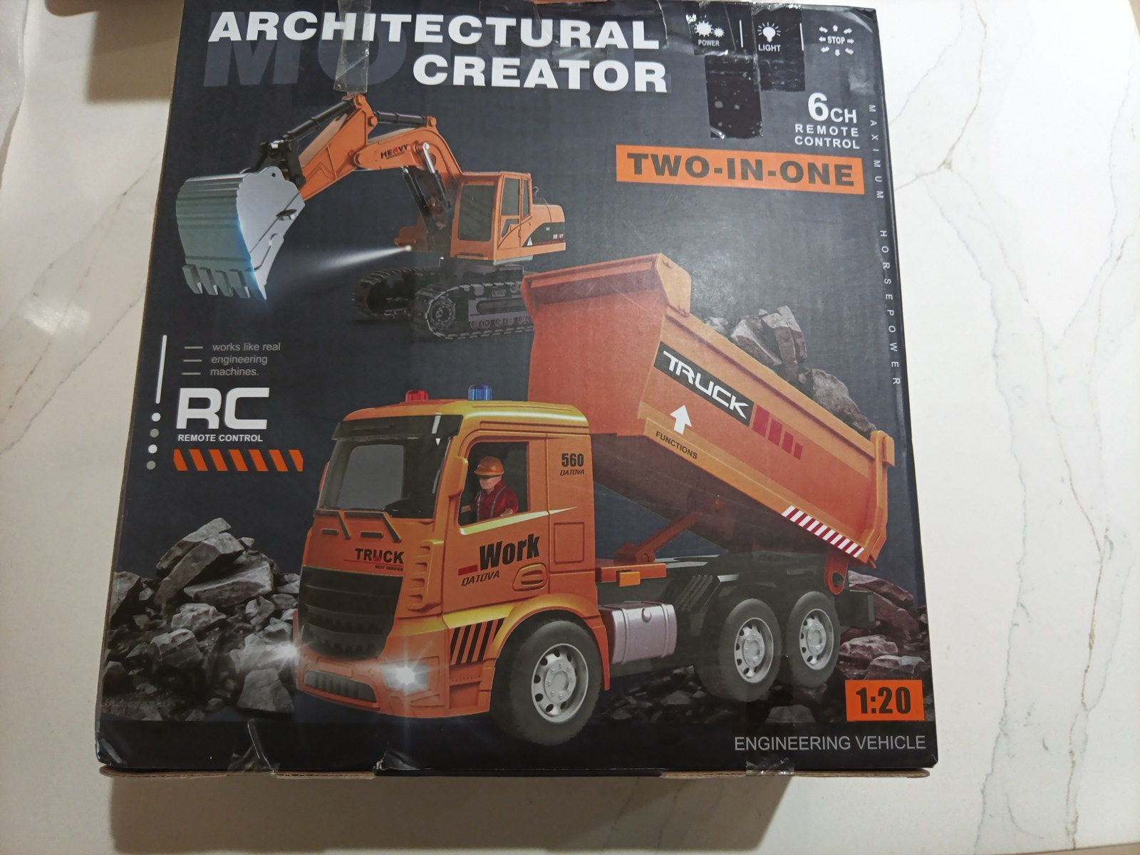 Model Engineering 2 IN 1 Architectural Creator RC Dump Truck & Excavator NEW0