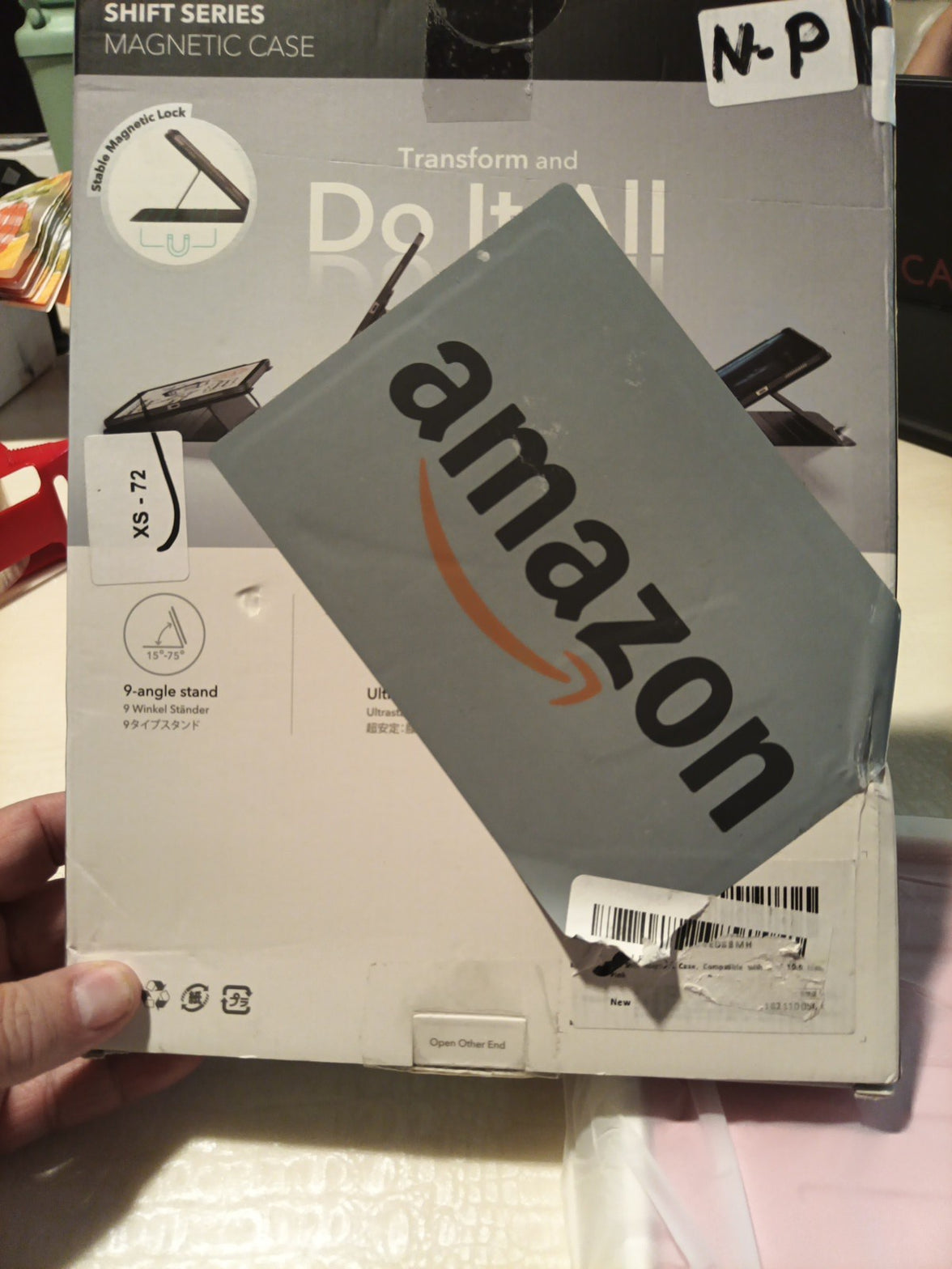 iPad Pro 10.9" Case Stand M4 2024 ESR Shift,  Rotating Case Magnetic Cover Pink 1