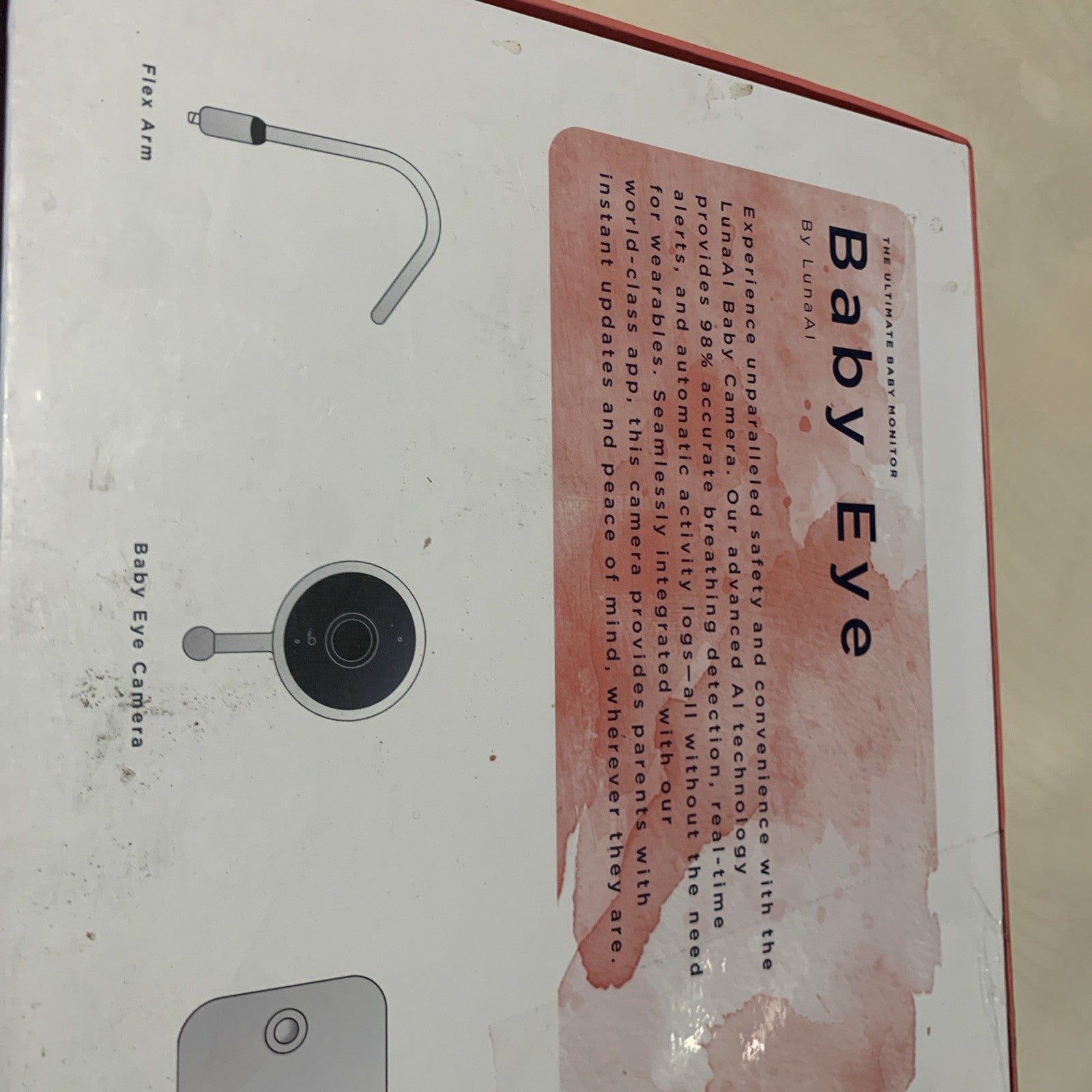 Luna 2.4GHz WiFi Baby Camera Monitor & Floor Stand, Sensor-Free Infant Breath...9
