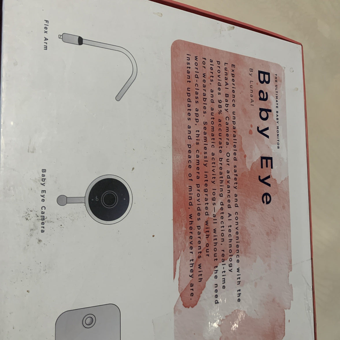 Luna 2.4GHz WiFi Baby Camera Monitor & Floor Stand, Sensor-Free Infant Breath...9