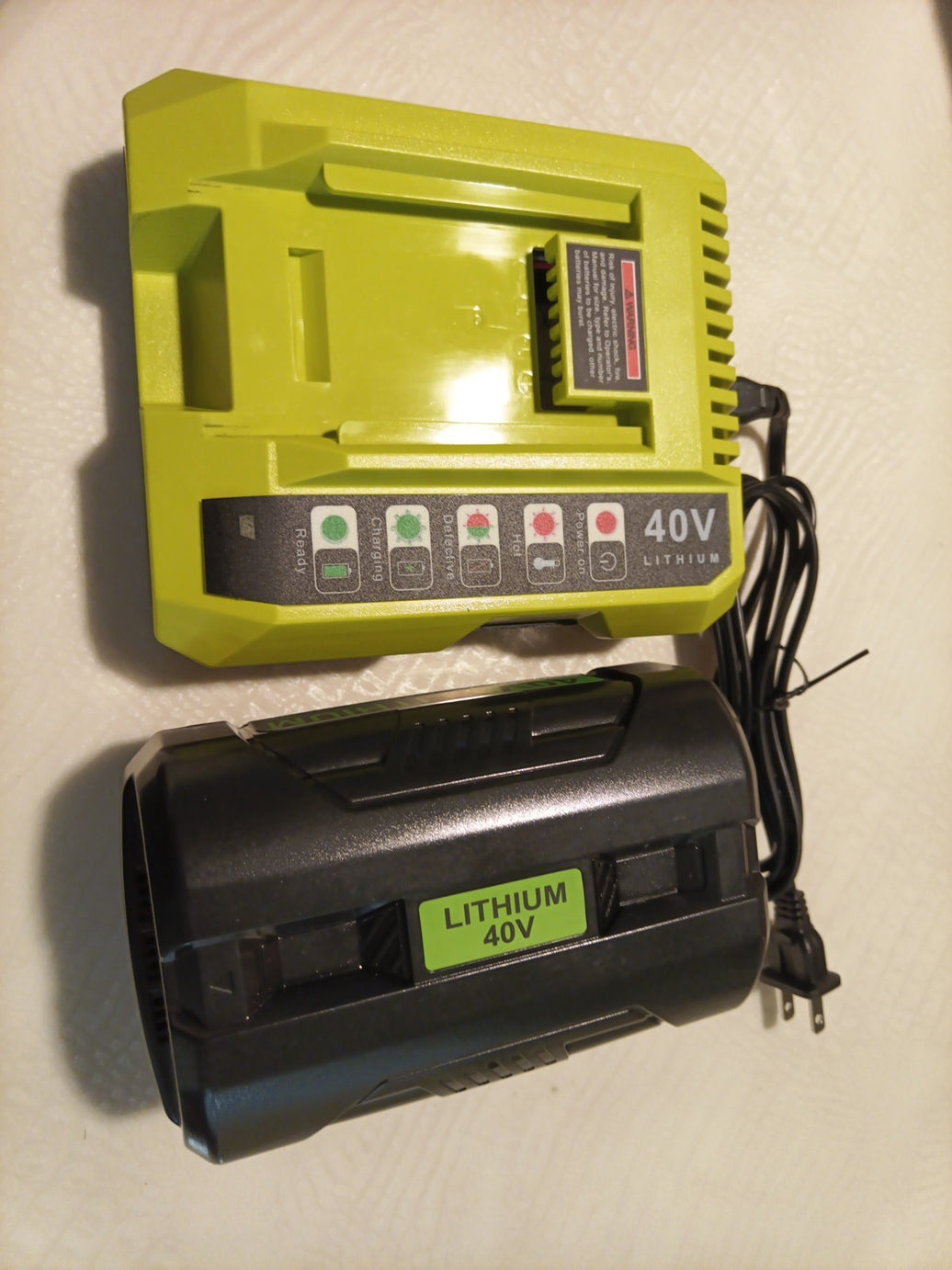 1~4x 6.0/8.0AH Battery/Charger For Ryobi 40V Lithium-Ion OP4026 OP40601 OP4050A0