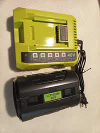 1~4x 6.0/8.0AH Battery/Charger For Ryobi 40V Lithium-Ion OP4026 OP40601 OP4050A0
