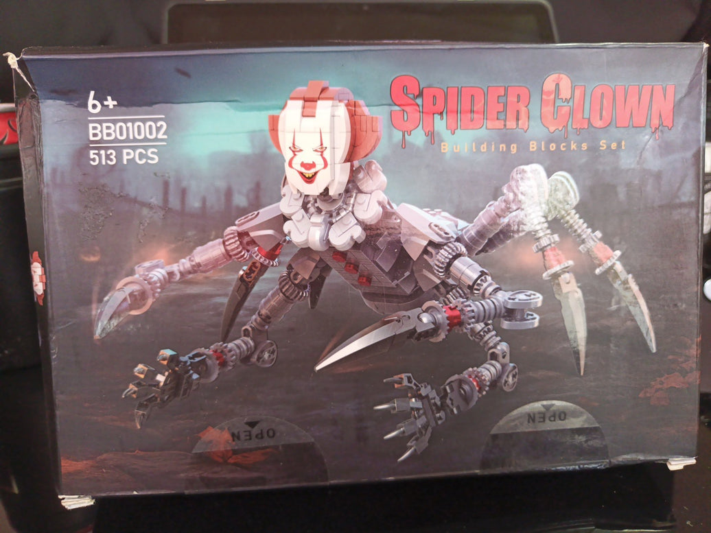 Scary Spider Clown Building Block Set Model BB01002 513 Pieces- Sealed0
