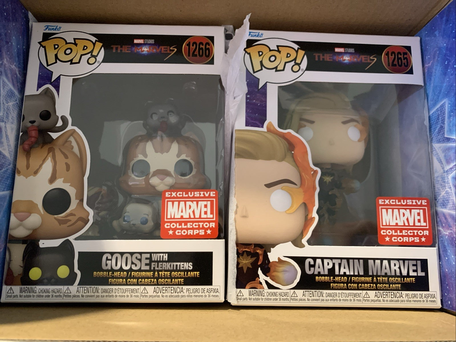 Funko Pop The Marvels - Marvel Collector Corps Box - Shirt Size 2 XL, Captain Ma4