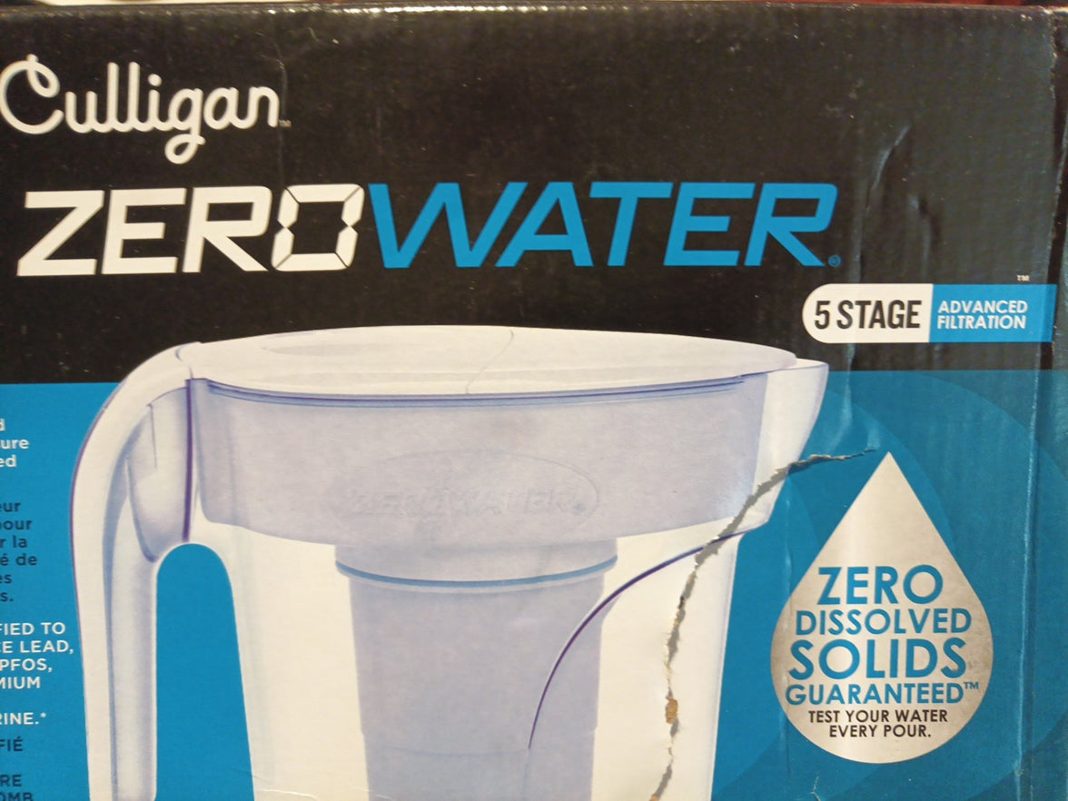 Culligan Zerowater 7-Cup - 1.7 Liter Water Pitcher - Filtration With Tester. NIB4