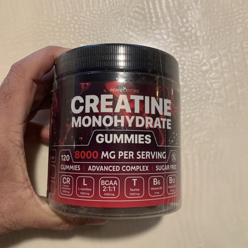 Creatine Monohydrate Berry Gummies Complex 8000mg w L-carnitine 120 Ct Exp 1/270